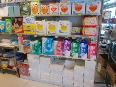 Diapers on shelves.JPG